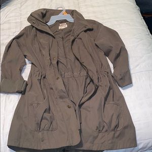 Army green utility jacket